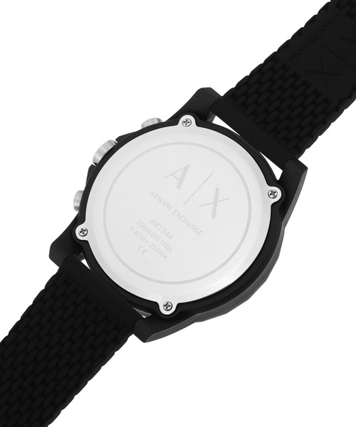 ARMANI EXCHANGE(アルマーニエクスチェンジ)の「アルマーニ・エクスチェンジ 腕時計 メンズ アナログ シリコン AX1344(アナログ腕時計・メンズ・ブラック・FREE)」の6枚目の写真