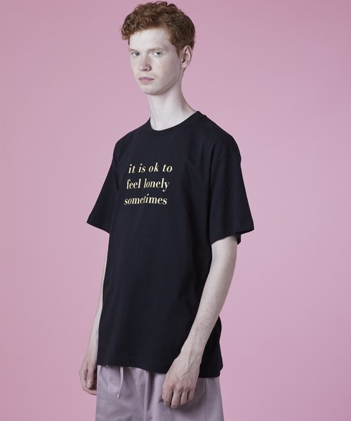 EIGHTAM(エイタム)の「Feel lonely tee(Tシャツ/カットソー・レディース・ホワイト/ブラック・SMALL/MEDIUM/LARGE)」の1枚目の写真