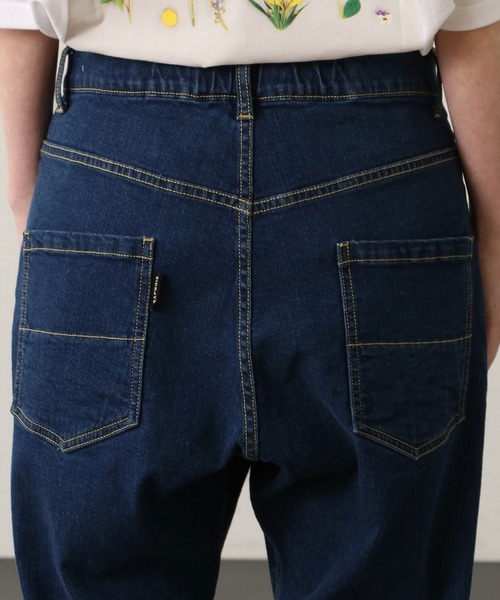 FRAPBOIS フラボア　ダークブルーデニムパンツ サルエル　M 希少 フラボア フォッシルデニム サルエルパンツ ハーフパンツ