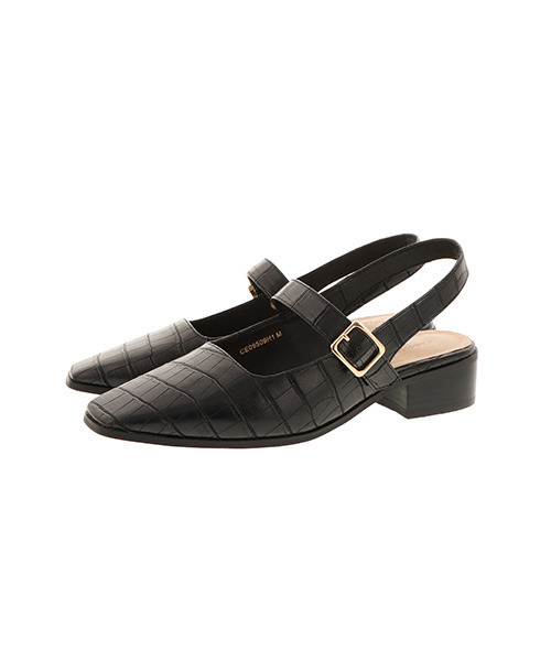 RANDA（ランダ）の「スクエアトゥバックストラップシューズ（パンプス・レディース・ブラウン/ブラック/カーキ・S/M/L/LL）」の9枚目の写真