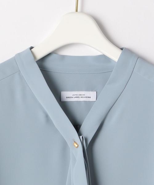 green label relaxing（グリーンレーベルリラクシング）の「Ｄ パーツ / ボウタイ ブラウス（シャツ/ブラウス・レディース・ライトブルー/ダークグレー/ネイビー/ライトグレー・FREE）」の22枚目の写真