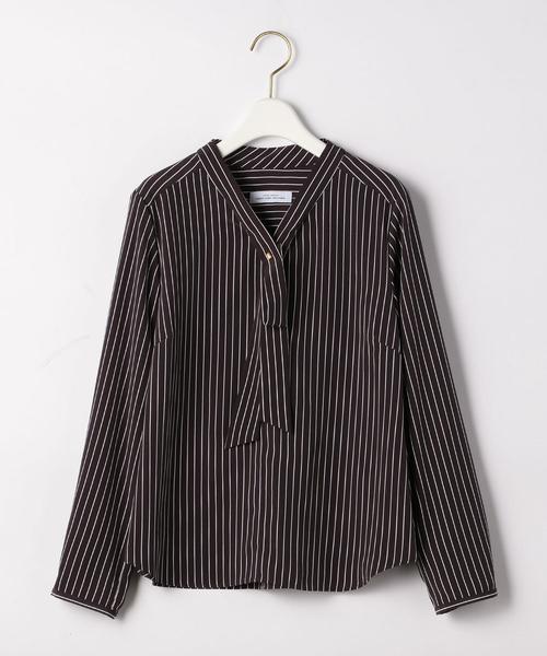 green label relaxing（グリーンレーベルリラクシング）の「Ｄ パーツ / ボウタイ ブラウス（シャツ/ブラウス・レディース・ライトブルー/ダークグレー/ネイビー/ライトグレー・FREE）」の16枚目の写真