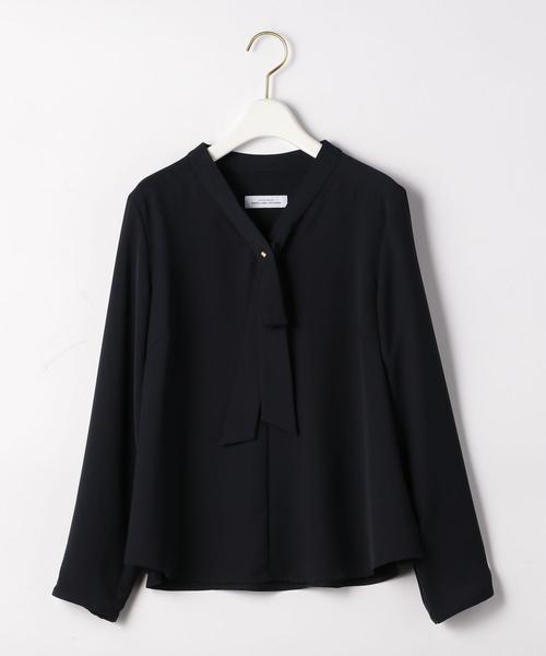 green label relaxing（グリーンレーベルリラクシング）の「Ｄ パーツ / ボウタイ ブラウス（シャツ/ブラウス・レディース・ライトブルー/ダークグレー/ネイビー/ライトグレー・FREE）」の14枚目の写真