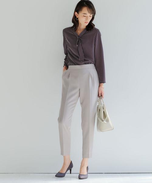 green label relaxing（グリーンレーベルリラクシング）の「Ｄ パーツ / ボウタイ ブラウス（シャツ/ブラウス・レディース・ライトブルー/ダークグレー/ネイビー/ライトグレー・FREE）」の11枚目の写真