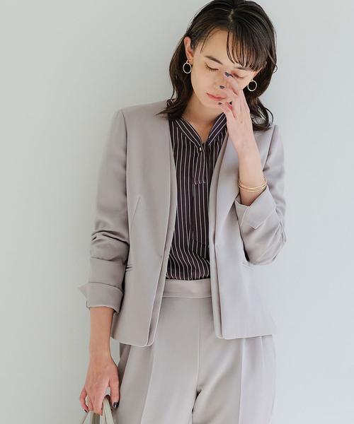 green label relaxing（グリーンレーベルリラクシング）の「Ｄ パーツ / ボウタイ ブラウス（シャツ/ブラウス・レディース・ライトブルー/ダークグレー/ネイビー/ライトグレー・FREE）」の10枚目の写真