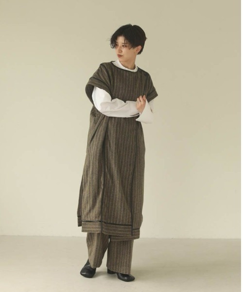 TODAYFUL（トゥデイフル）の「ストライプワイドトラウザース（その他 