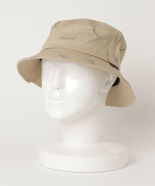 THRASHER(スラッシャー)の「GONZ ALLOVER PRINT BUCKET HAT/スラッシャー 帽子 ハット バケットハット バケハ(ハット・メンズ・ブラック/ベージュ/カーキ・FREE)」の3枚目の写真