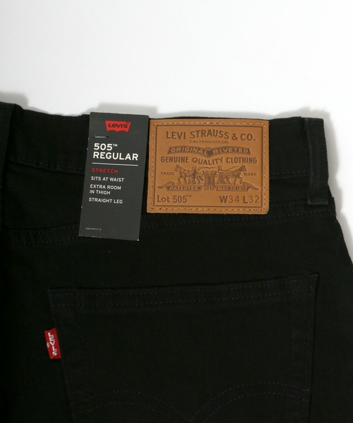 Levis PReMIUM(リーバイスプレミアム)の「Levi's/リーバイス PREMIUM505P ブラックストレッチパンツ/レギュラーストレート(その他パンツ・メンズ・ブラック・32inch/30inch/34inch/33inch/36inch/31inch/29inch/28inch)」の4枚目の写真
