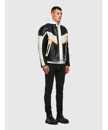 DIESEL（ディーゼル）の「メンズ レザージャケット カラー