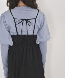 w closet | ラウンドヘムギャザーキャミワンピース(ワンピース)