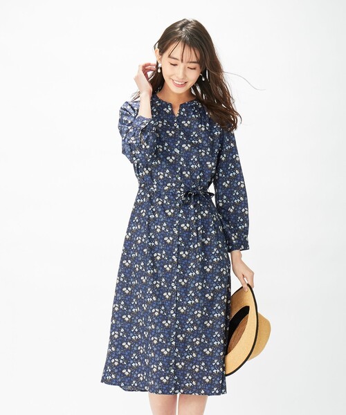 セール 洗える ワンピース 洗える リバティプリント レディス のファッション J Press J Press ワンピース ワンピース