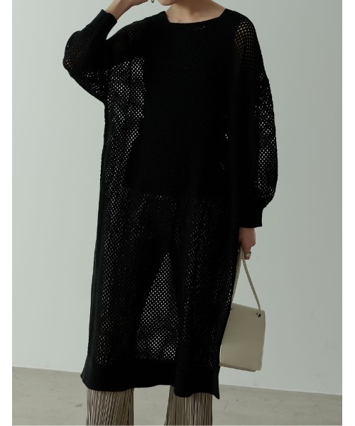 透かし編みメッシュニットワンピース ワンピース Re Edit リエディ のファッション通販 Zozotown
