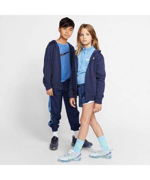 NIKE(ナイキ)の「NIKE/ナイキ YTH クラブ フルジップフーディ(パーカー・キッズ・ネイビー/ブラック/グレー・150/140/130/160/140cm)」の7枚目の写真