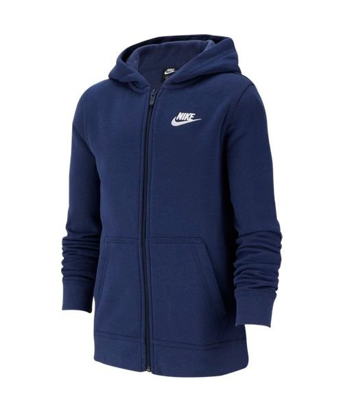 NIKE(ナイキ)の「NIKE/ナイキ YTH クラブ フルジップフーディ(パーカー・キッズ・ネイビー/ブラック/グレー・150/140/130/160/140cm)」の8枚目の写真
