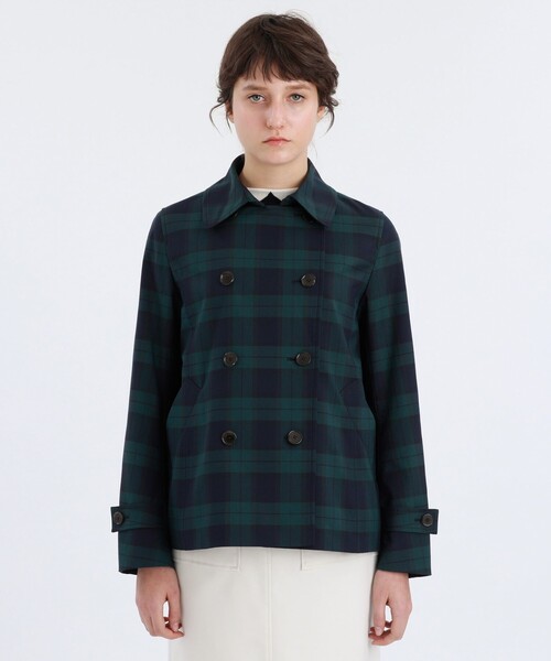 マッキントッシュフィロソフィー　撥水　ショートトレンチコート　ネイビー MILTON(ミルトン)】ショートトレンチコート(コート)｜MACKINTOSH
