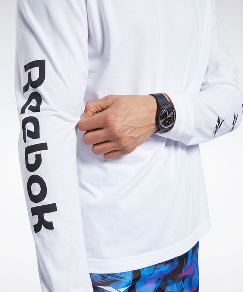 Reebok(リーボック)の「MYT ロングスリーブTシャツ / MYT Long Sleeve Tee(Tシャツ/カットソー・メンズ・ホワイト/ブラック・SMALL/MEDIUM/LARGE/X-LARGE/XX-LARGE)」の10枚目の写真