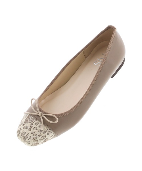 JELLY BEANS(ジェリービーンズ)の「【WEB限定】スクエアトゥコンビバレエシューズ(215-15)JELLY BEANS(ジェリービーンズ)(バレエシューズ・レディース・ラベンダー/グリーン/ベージュ/ブラック/アイボリー/ブルー/グレイッシュベージュ/ダークブラウン/パープル系・22.5/23.5/24/23/24.5)」の1枚目の写真