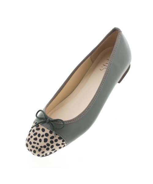 JELLY BEANS(ジェリービーンズ)の「【WEB限定】スクエアトゥコンビバレエシューズ(215-15)JELLY BEANS(ジェリービーンズ)(バレエシューズ・レディース・ラベンダー/グリーン/ベージュ/ブラック/アイボリー/ブルー/グレイッシュベージュ/ダークブラウン/パープル系・22.5/23.5/24/23/24.5)」の7枚目の写真