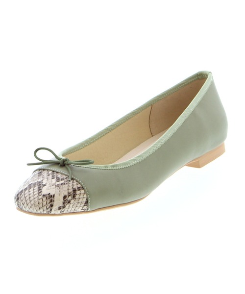 JELLY BEANS(ジェリービーンズ)の「【WEB限定】スクエアトゥコンビバレエシューズ(215-15)JELLY BEANS(ジェリービーンズ)(バレエシューズ・レディース・ラベンダー/グリーン/ベージュ/ブラック/アイボリー/ブルー/グレイッシュベージュ/ダークブラウン/パープル系・22.5/23.5/24/23/24.5)」の6枚目の写真