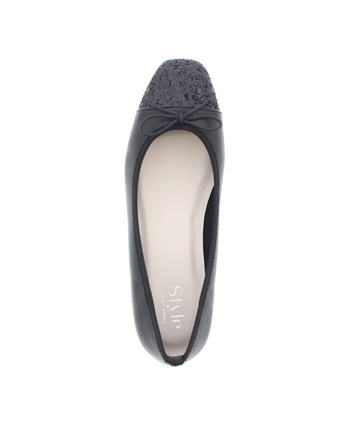 JELLY BEANS(ジェリービーンズ)の「【WEB限定】スクエアトゥコンビバレエシューズ(215-15)JELLY BEANS(ジェリービーンズ)(バレエシューズ・レディース・ラベンダー/グリーン/ベージュ/ブラック/アイボリー/ブルー/グレイッシュベージュ/ダークブラウン/パープル系・22.5/23.5/24/23/24.5)」の13枚目の写真