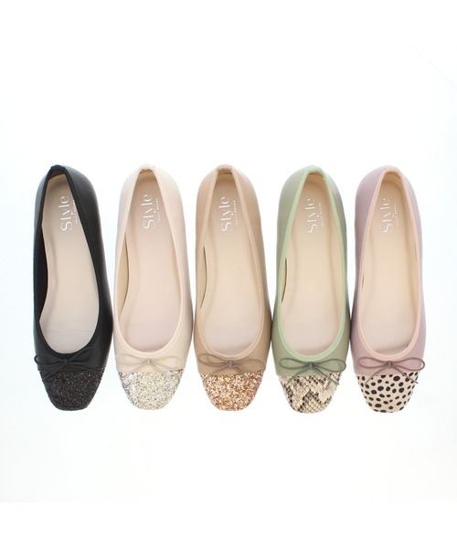 JELLY BEANS(ジェリービーンズ)の「【WEB限定】スクエアトゥコンビバレエシューズ(215-15)JELLY BEANS(ジェリービーンズ)(バレエシューズ・レディース・ラベンダー/グリーン/ベージュ/ブラック/アイボリー/ブルー/グレイッシュベージュ/ダークブラウン/パープル系・22.5/23.5/24/23/24.5)」の15枚目の写真