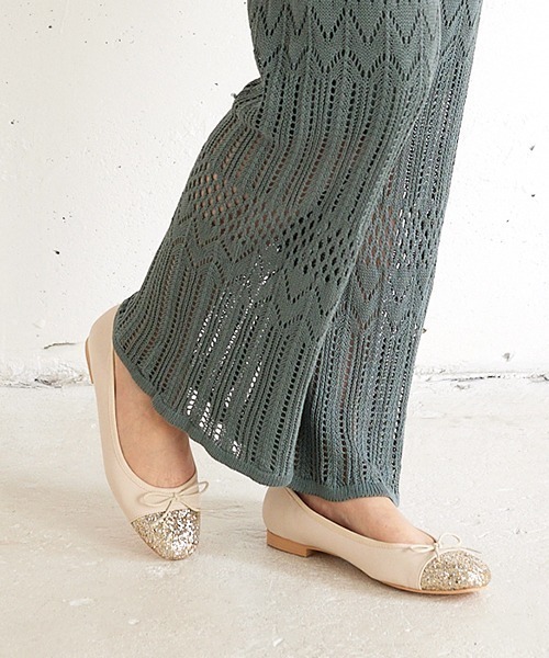 JELLY BEANS(ジェリービーンズ)の「【WEB限定】スクエアトゥコンビバレエシューズ(215-15)JELLY BEANS(ジェリービーンズ)(バレエシューズ・レディース・ラベンダー/グリーン/ベージュ/ブラック/アイボリー/ブルー/グレイッシュベージュ/ダークブラウン/パープル系・22.5/23.5/24/23/24.5)」の18枚目の写真