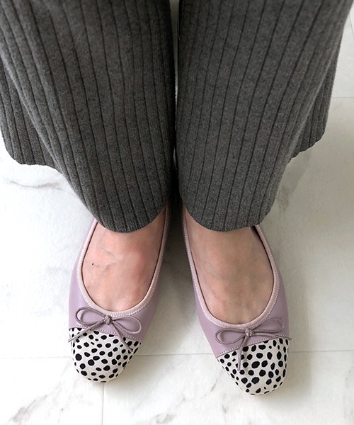 JELLY BEANS(ジェリービーンズ)の「【WEB限定】スクエアトゥコンビバレエシューズ(215-15)JELLY BEANS(ジェリービーンズ)(バレエシューズ・レディース・ラベンダー/グリーン/ベージュ/ブラック/アイボリー/ブルー/グレイッシュベージュ/ダークブラウン/パープル系・22.5/23.5/24/23/24.5)」の20枚目の写真