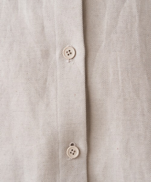 PUAL CE CIN（ピュアルセシン）の「【Du noir】リネンブラウス（シャツ/ブラウス・レディース・ブラック/ナチュラル・FREE）」の13枚目の写真