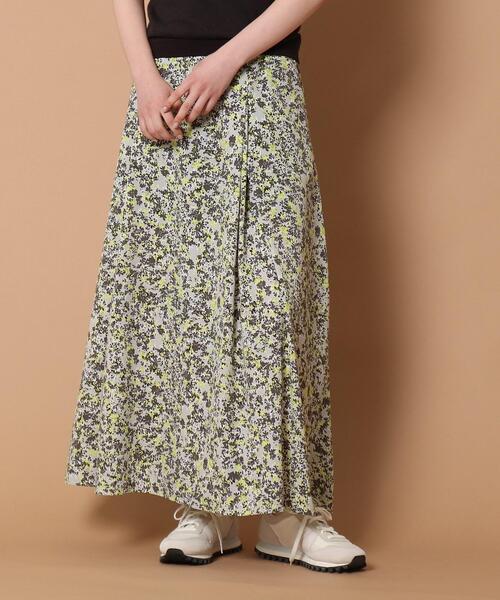 DRESSTERIOR（ドレステリア）の「◆フラワープリントタックマキシスカート（スカート・レディース・グレー系5/ネイビー系・38/36）」の10枚目の写真