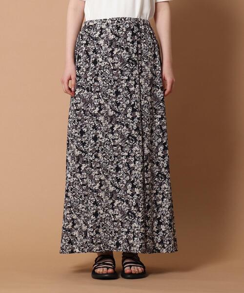 DRESSTERIOR（ドレステリア）の「◆フラワープリントタックマキシスカート（スカート・レディース・グレー系5/ネイビー系・38/36）」の13枚目の写真