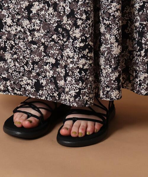 DRESSTERIOR（ドレステリア）の「◆フラワープリントタックマキシスカート（スカート・レディース・グレー系5/ネイビー系・38/36）」の20枚目の写真