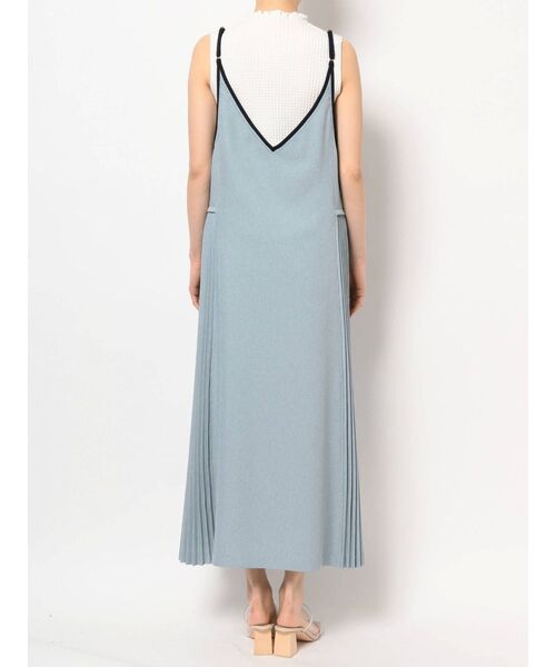 LAGUNAMOON（ラグナムーン）の「サイドプリーツパイピングカラーキャミワンピース（ワンピース・レディース・ブルー/モカ/イエロー・FREE）」の20枚目の写真