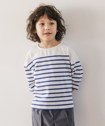 GLOBAL WORK | 【キッズ】ヘビロッTEEボーダー7分袖/933507(Tシャツ/カットソー)