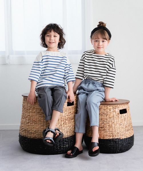 カメさん専用！HARVESTY白×青ボーダー半袖T HARVESTY白×青ボーダー半袖T