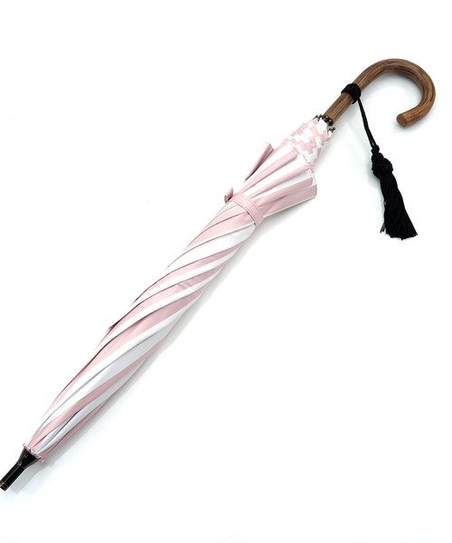 【新品未開封】ウタタネ　日傘　いぬハンドル　長傘　グレー utatane（ウタタネ）の「日傘 完全遮光100％ 晴雨兼用 リング