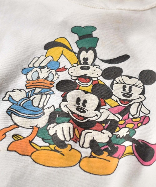90 S Mickey ヴィンテージ古着 Mouse ミッキーマウス のファッション スウェット Usa製 トップス Mickey ミッキー クルーネックスウェット スウェット Mickey