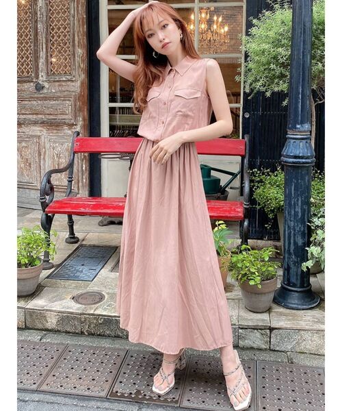 RESEXXY（リゼクシー）の「ノースリシャツワンピース（シャツ