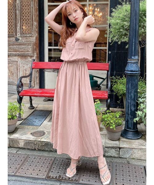 RISKリスクTシャツワンピース試着のみ美品サイズフリー トールサイズ 2点セット（Tシャツ＋カットソーキャミソール