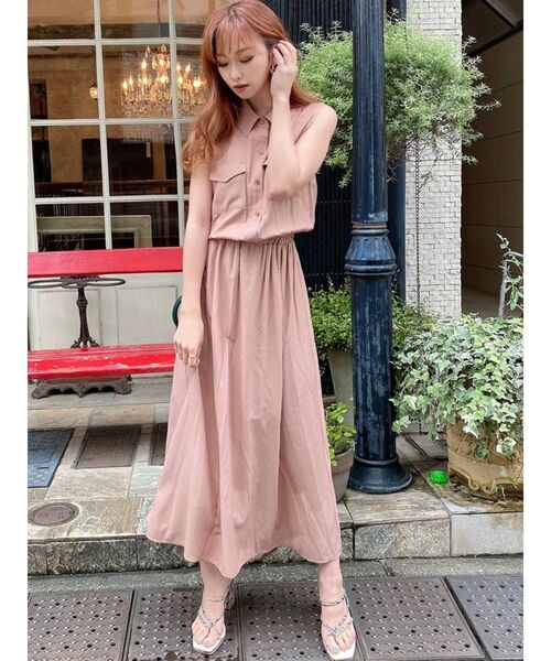 RESEXXY（リゼクシー）の「ノースリシャツワンピース（シャツワンピース・レディース・ホワイト/ブラック/ピンク/その他1・FREE）」の20枚目の写真