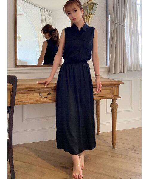 RESEXXY（リゼクシー）の「ノースリシャツワンピース（シャツワンピース・レディース・ホワイト/ブラック/ピンク/その他1・FREE）」の9枚目の写真