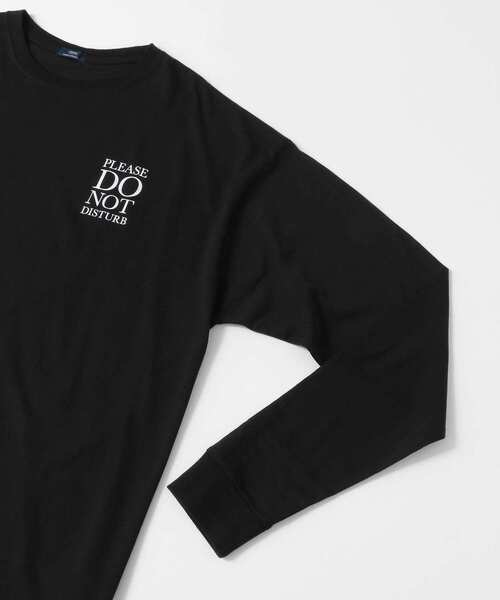 ITEMS URBANRESEARCH（アイテムズ アーバンリサーチ）の「PLEASE DO NOT...長袖Tシャツ（Tシャツ/カットソー・メンズ・ブラック/ホワイト・MEDIUM/LARGE）」の14枚目の写真