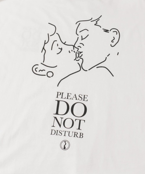 ITEMS URBANRESEARCH（アイテムズ アーバンリサーチ）の「PLEASE DO NOT...長袖Tシャツ（Tシャツ/カットソー・メンズ・ブラック/ホワイト・MEDIUM/LARGE）」の6枚目の写真