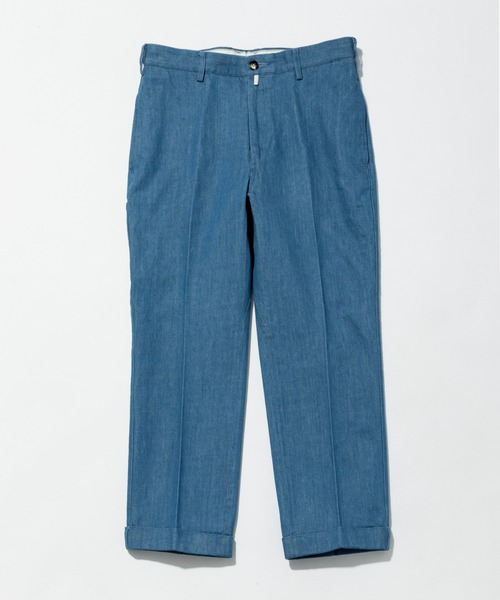 Munsingwear Grand-Slam（マンシングウェア　グランドスラム）の「Barnstormer × Munsingwear ドレスワークトラウザー（デニムパンツ・メンズ・ブルー/グレー・M/XL/L）」の11枚目の写真