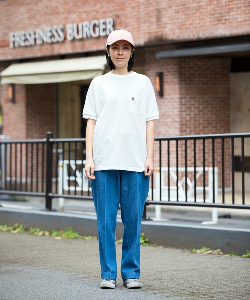 Munsingwear Grand-Slam（マンシングウェア　グランドスラム）の「Barnstormer × Munsingwear ドレスワークトラウザー（デニムパンツ・メンズ・ブルー/グレー・M/XL/L）」の8枚目の写真
