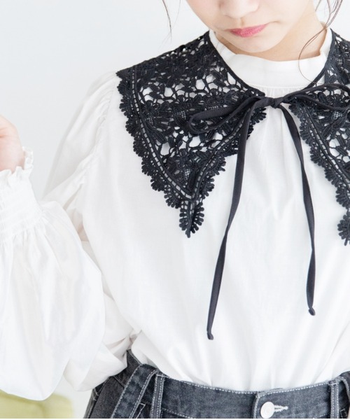Mysa&Liina（ミーサリーナ）の「アソートレース付衿（付け襟・レディース・ホワイト系その他/ホワイト系その他2/ホワイト系その他3/ブラック系その他2/ブラック系その他・M）」の4枚目の写真