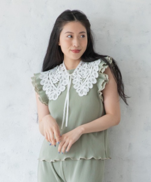 Mysa&Liina（ミーサリーナ）の「アソートレース付衿（付け襟・レディース・ホワイト系その他/ホワイト系その他2/ホワイト系その他3/ブラック系その他2/ブラック系その他・M）」の10枚目の写真