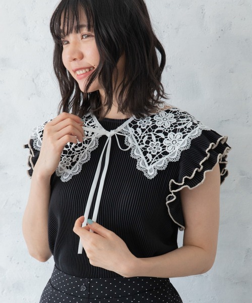 Mysa&Liina（ミーサリーナ）の「アソートレース付衿（付け襟・レディース・ホワイト系その他/ホワイト系その他2/ホワイト系その他3/ブラック系その他2/ブラック系その他・M）」の16枚目の写真