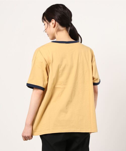 Disney（ディズニー）の「∴WEGO/別注 DisneyカラーリンガーＴ（Tシャツ/カットソー・レディース・ホワイト/イエロー/ホワイト系その他・FREE）」の13枚目の写真