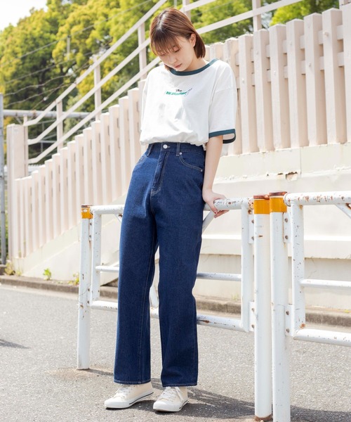 Disney（ディズニー）の「∴WEGO/別注 DisneyカラーリンガーＴ（Tシャツ/カットソー・レディース・ホワイト/イエロー/ホワイト系その他・FREE）」の6枚目の写真