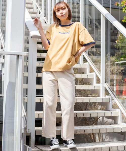 Disney（ディズニー）の「∴WEGO/別注 DisneyカラーリンガーＴ（Tシャツ/カットソー・レディース・ホワイト/イエロー/ホワイト系その他・FREE）」の10枚目の写真